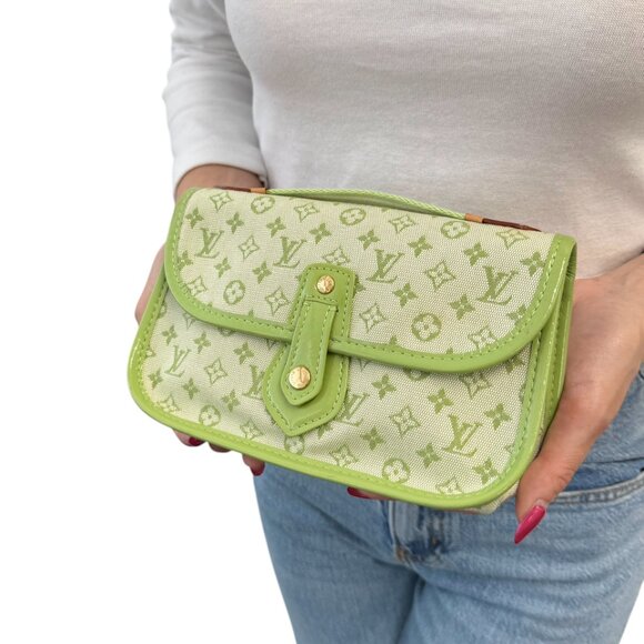 LOUIS VUITTON Vintage Monogram Mini Lin Mary Kate Trousse Pochette [105339] - Picture 3 of 13